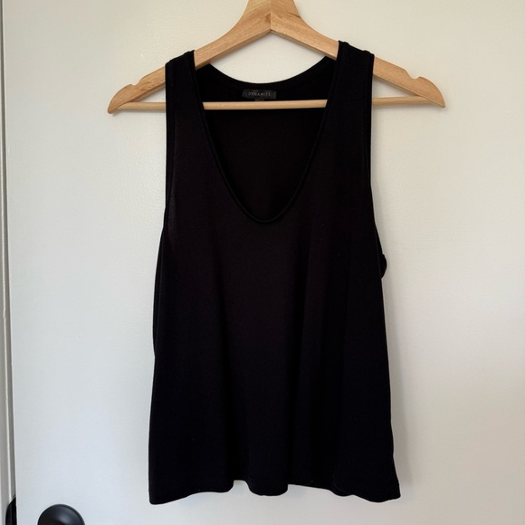 Dynamite Sleek Black Tank Top - Picture 2 of 6